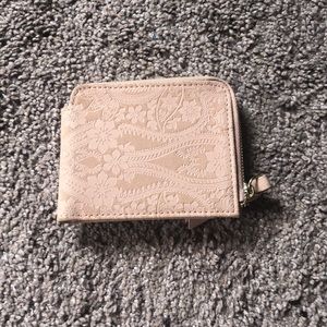 mini zip up wallet